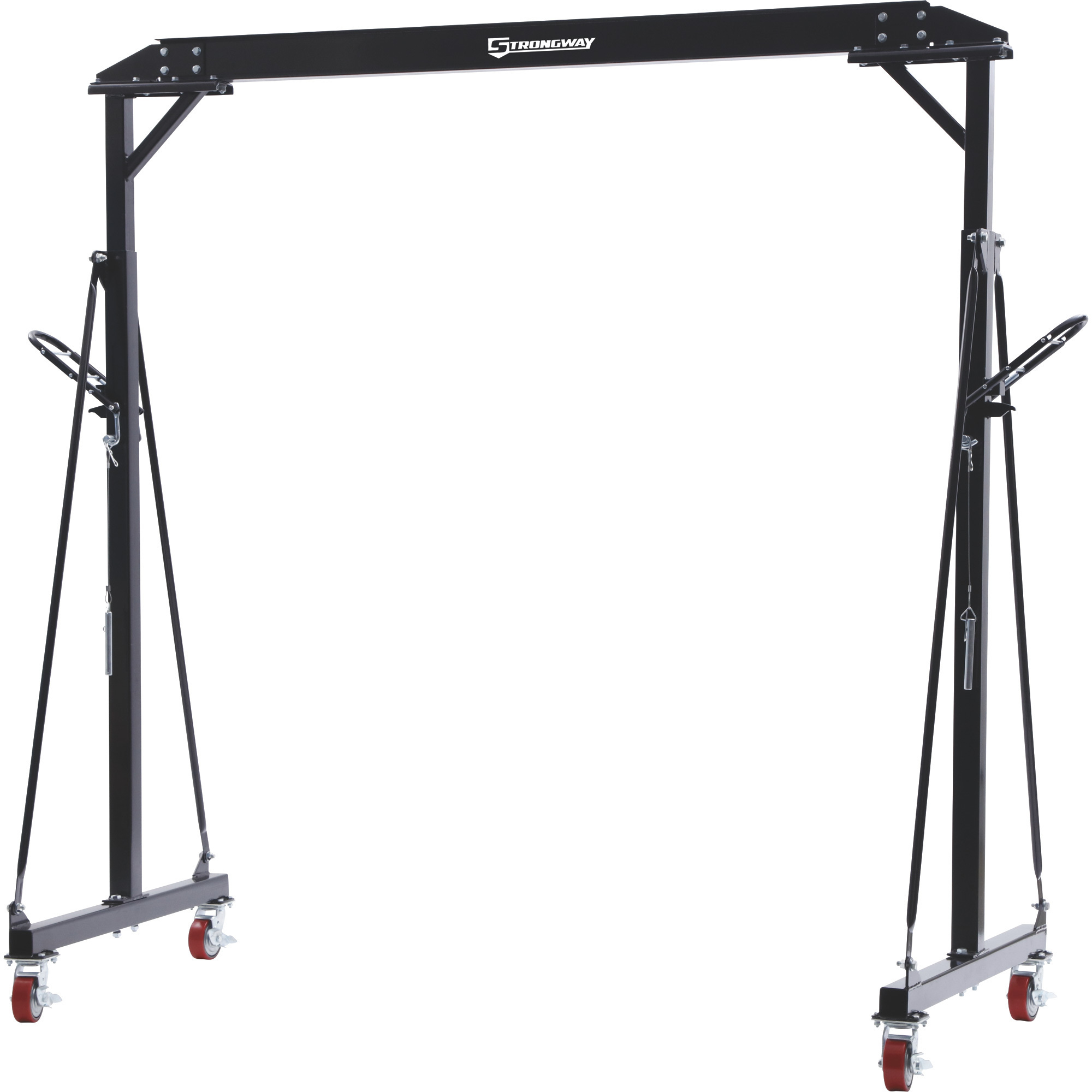 Strongway Adjustable Gantry Crane, 2000-Lb. Capacity, 7ft. 10-3/10in.–11ft. 9-1/2in. Lift